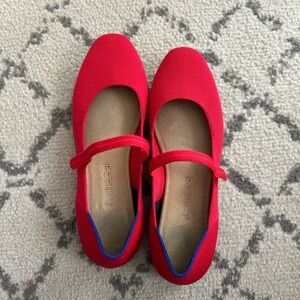 Rothy’s Mary Jane Flats in Red Size 8
